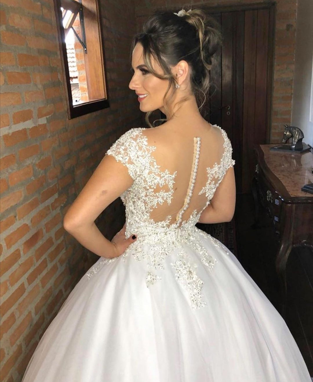beaded-appliques-lace-wedding-dress-capped-sleeves-1