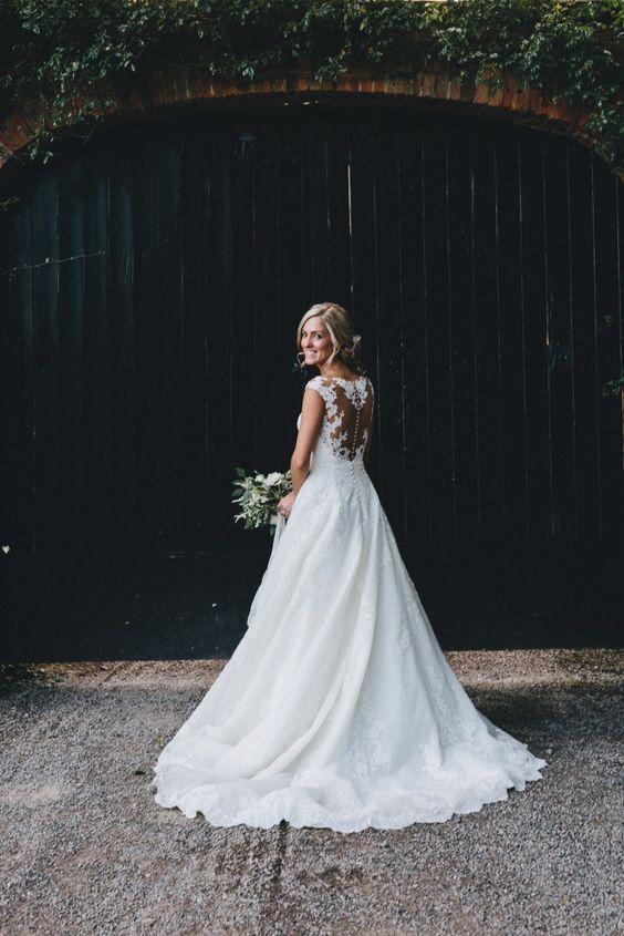 illusion-lace-v-neckline-wedding-lace-dresses-cap-sleeves-2