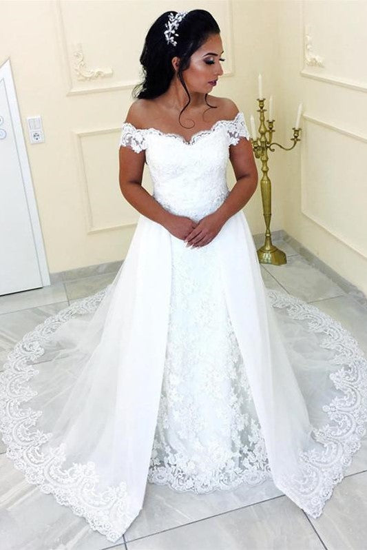 off-the-shoulder-full-lace-bridal-dress-with-tulle-train