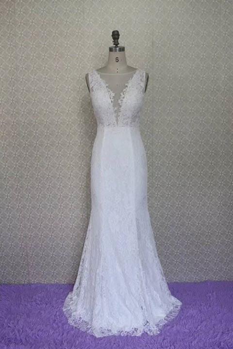 sleeveless-lace-wedding-dress-with-illusion-v-neckline