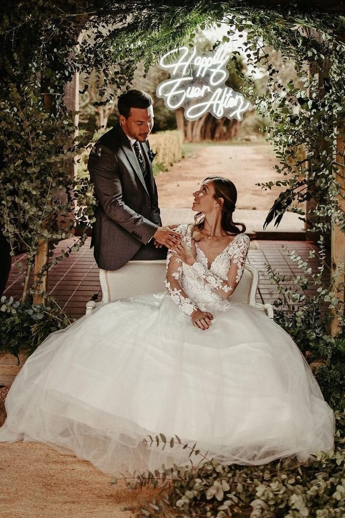 v-neck-tulle-bride-dress-with-sheer-long-sleeves-1