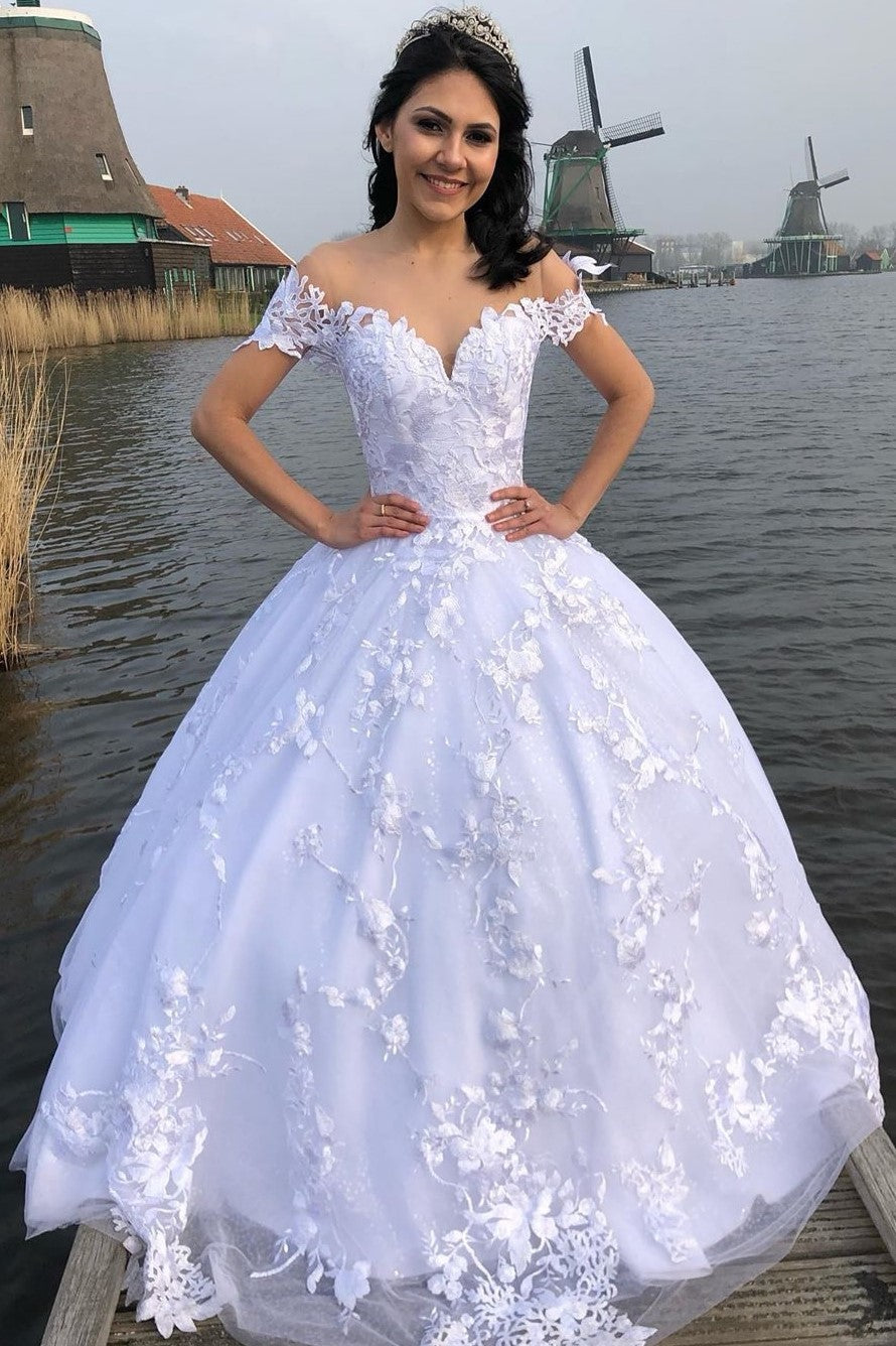 white-lace-princess-floral-bridal-gown-with-off-the-shoulder