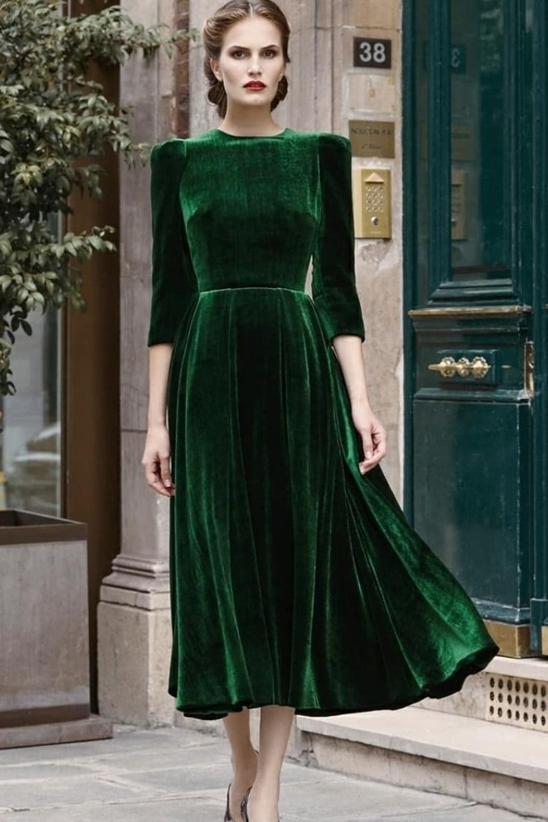 women-modest-short-prom-dresses-with-3-4-sleeves