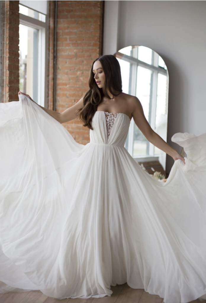 a-line-off-the-shoulder-bridal-gowns-with-chiffon-skirt-1