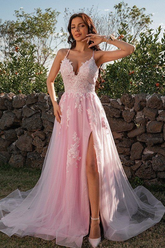 appliques-tulle-pink-prom-dresses-with-x-back