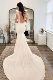 column-wedding-gown-with-lace-cap-sleeves-1