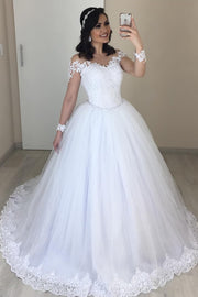 2020-new-white-tulle-lace-wedding-dress-with-sleeves