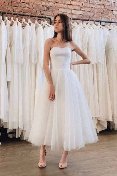 2020-tea-length-tulle-skirt-bridal-dress-for-informal-weddings