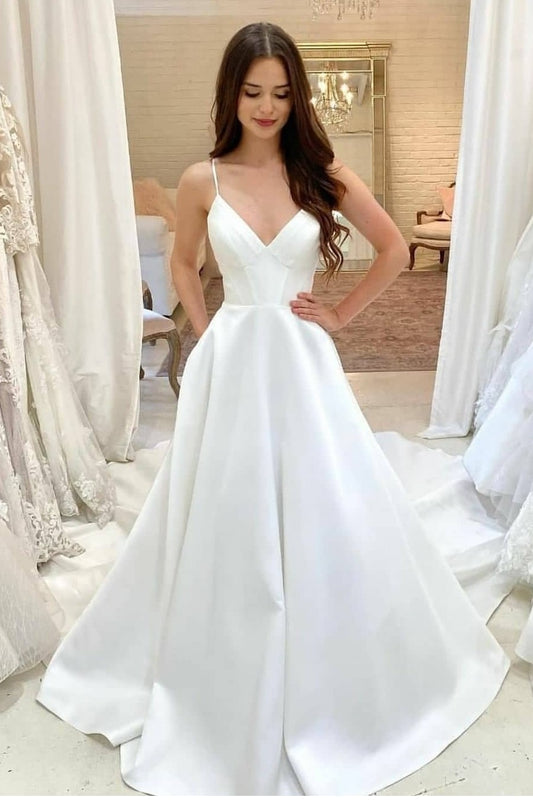 2021-satin-chapel-train-bridal-dresses-spaghetti-straps