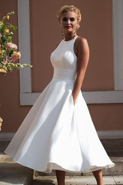 a-line-bride-summer-wedding-dresses-with-pockets