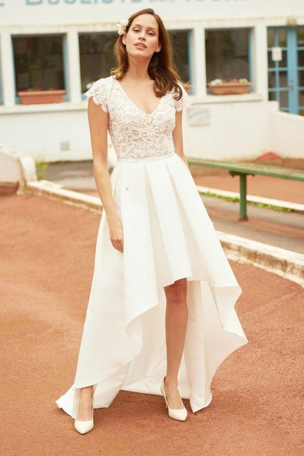a-line-hi-lo-bride-dresses-with-satin-box-pleats