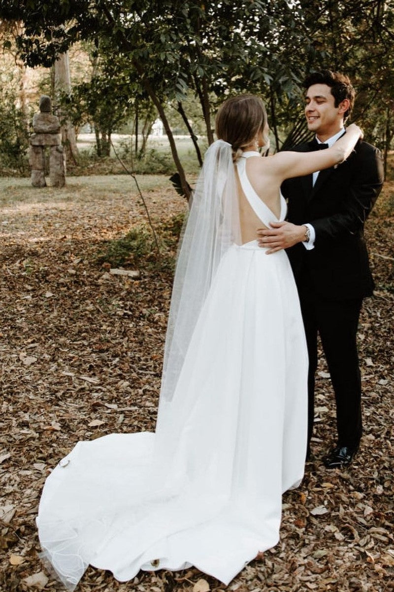 a-line-satin-royal-bride-dresses-with-stand-neckline-1