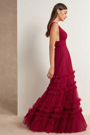 a-line-tulle-burgundy-prom-dresses-with-ruffled-skirt-2
