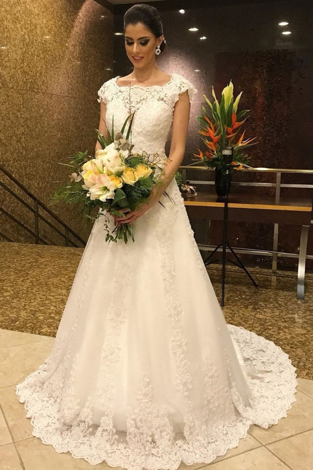 appliques-lace-bride-modest-wedding-dresses-cap-sleeves