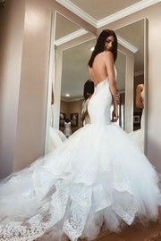 backless-mermaid-wedding-gown-dress-with-lace-cathedral-tulle-train