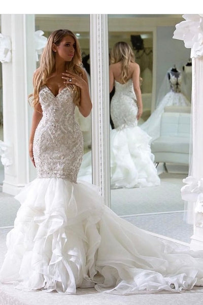 backless-ruffled-train-mermaid-wedding-gowns-with-beaded-bodice