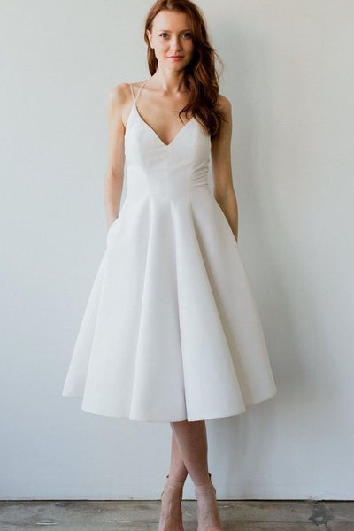 backless-short-informal-bridal-gown-with-v-neckline