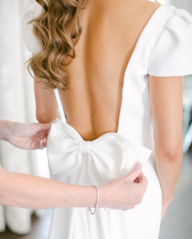 bateau-short-sleeves-bridal-dresses-with-detachable-train-4