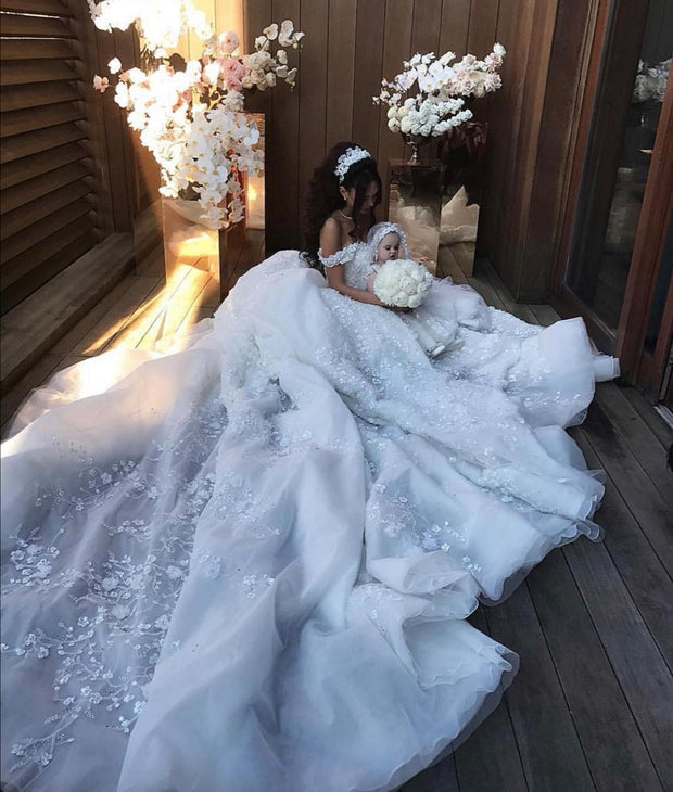bead-flower-white-princess-wedding-gown-off-the-shoulder-1