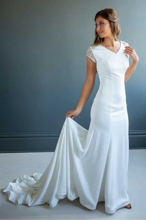 beads-sleeves-sheath-wedding-gown-for-bride-2023
