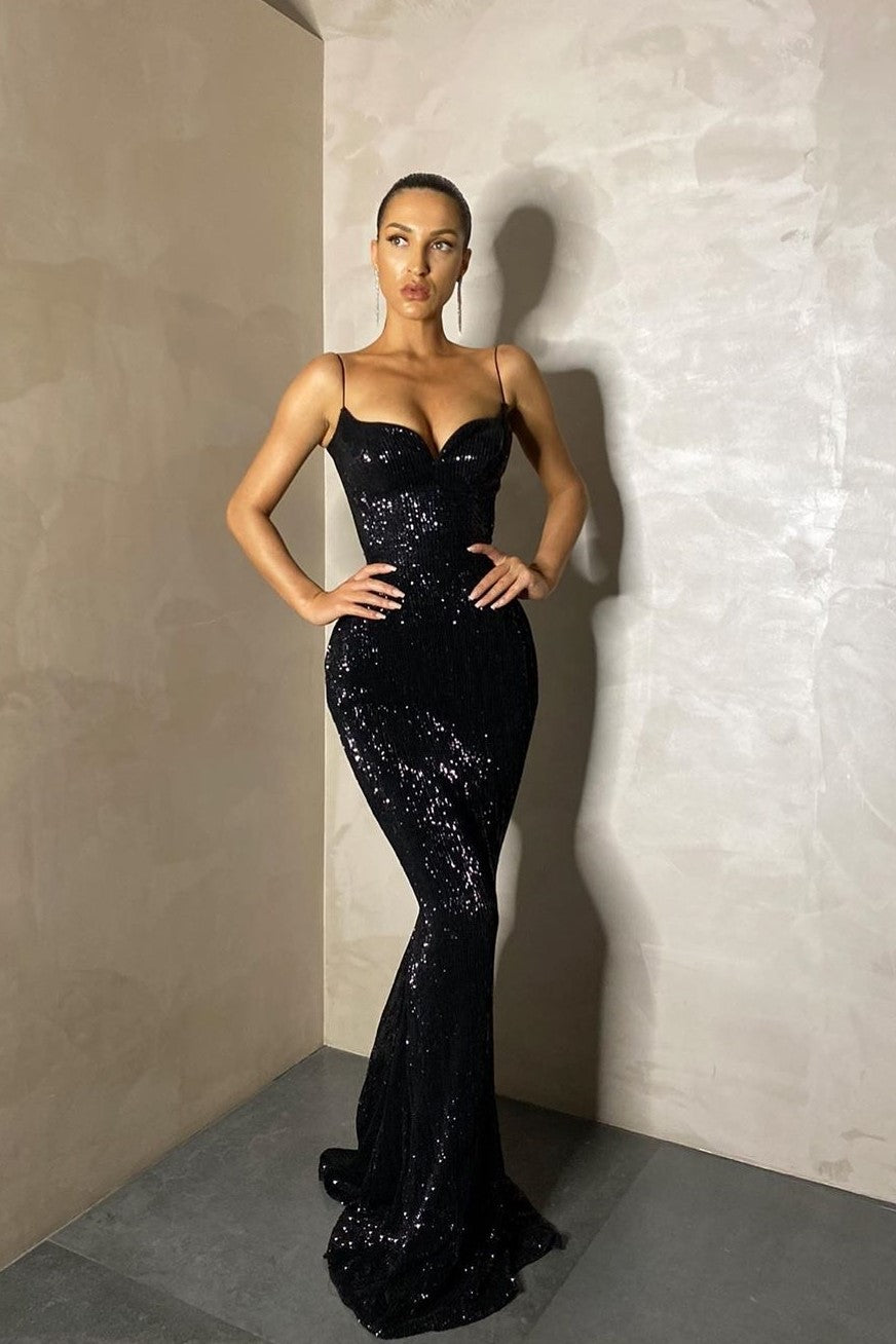 bling-bling-sequin-black-prom-long-dresses-with-thin-straps-1