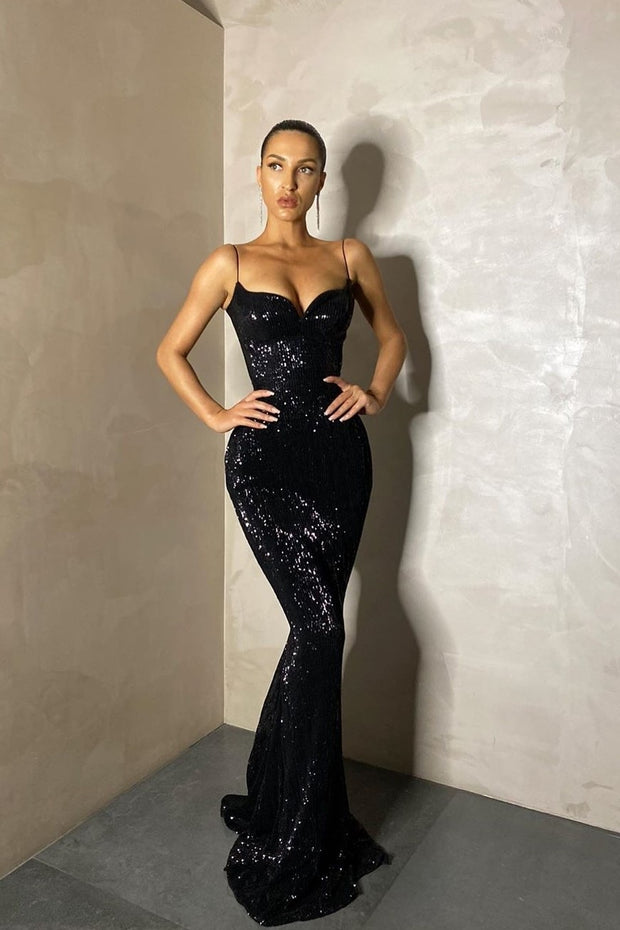 bling-bling-sequin-black-prom-long-dresses-with-thin-straps-1