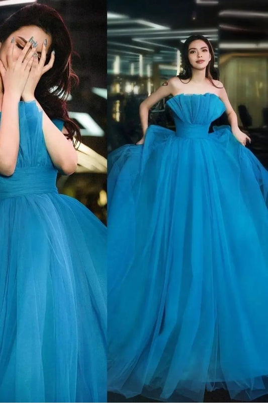 blue-tulle-prom-ball-gown-with-ruffled-neckline