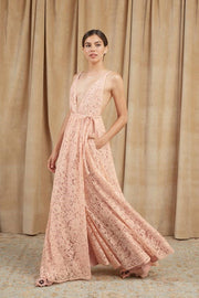 blush-pink-lace-wedding-dresses-boho-style-1