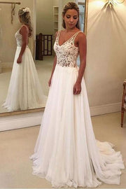 bohemian-style-wedding-gown-lace-chiffon-skirt