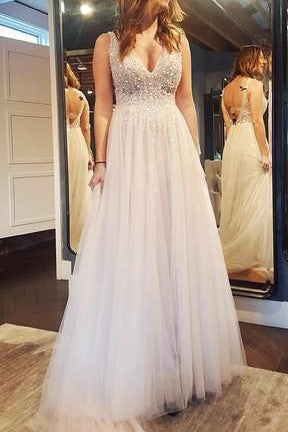 boho-tulle-crystals-wedding-gowns-with-side-slit-2