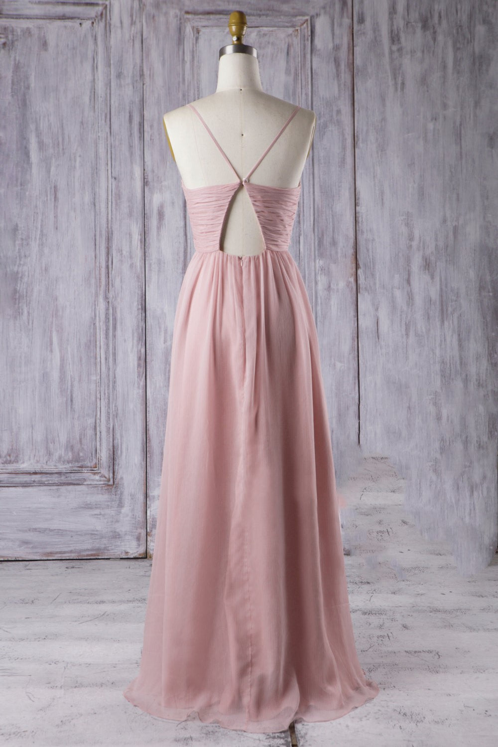 Breezy Chiffon Bridesmaid Dresses with Ruched V-neckline
