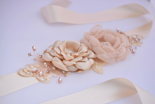 bridal-wedding-sash-handmade-flower-wedding-dress-belt-1