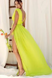 bright-yellow-sexy-prom-gown-with-open-v-neckline-1