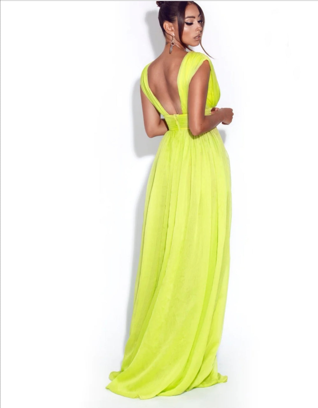 bright-yellow-sexy-prom-gown-with-open-v-neckline-2