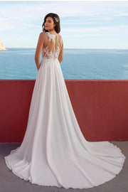 chiffon-boho-bridal-dresses-with-illusion-lace-bodice-1