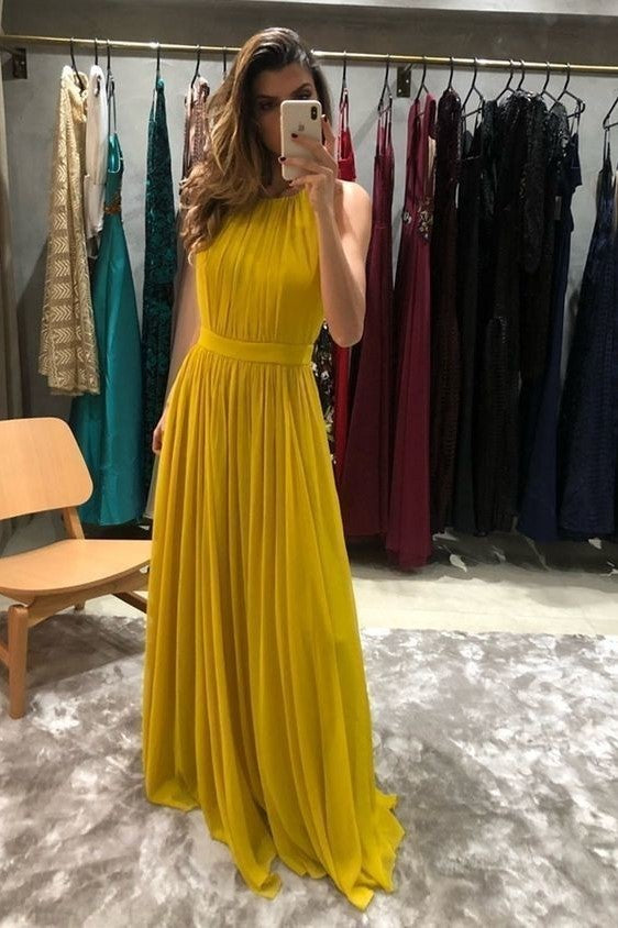 chiffon-floor-length-yellow-prom-dress-for-night-party