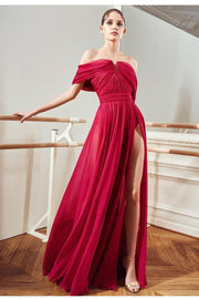 chiffon-high-leg-slit-prom-dresses-with-pleated-bodice