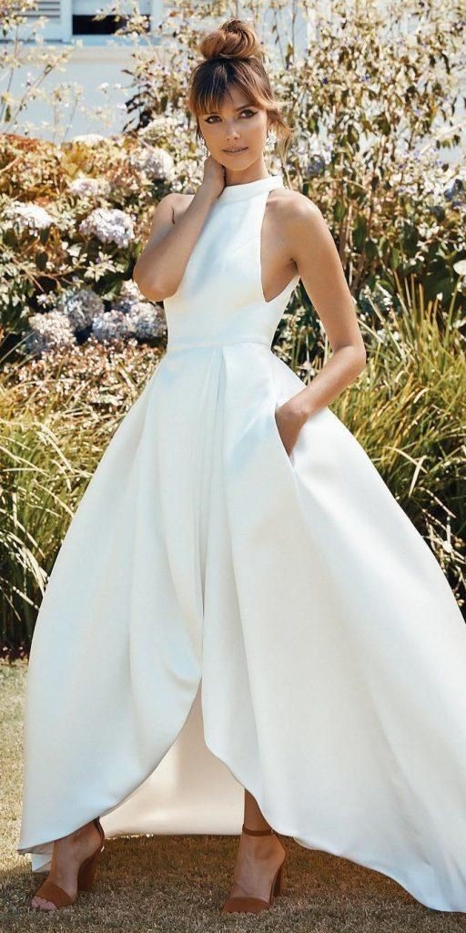 clean-satin-high-neck-bridal-dress-with-pockets-2