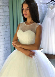 crystals-ball-gown-illusion-neckline-bridal-dress-with-sequin-tulle-skirt-2