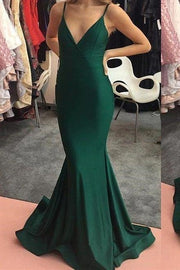 dark-green-backless-mermaid-prom-dress-with-v-neckline