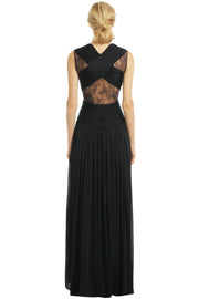 dark-navy-chiffon-prom-dress-with-round-neckline-1