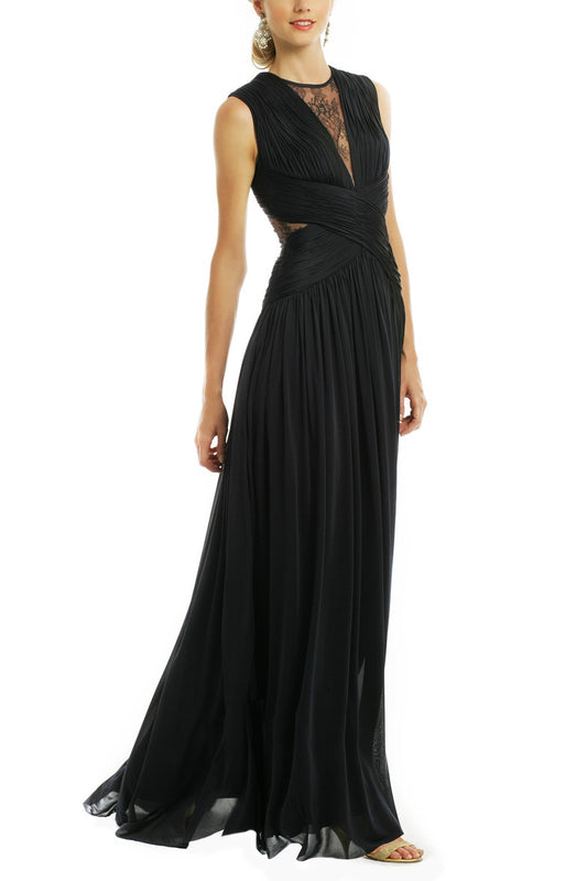 dark-navy-chiffon-prom-dress-with-round-neckline