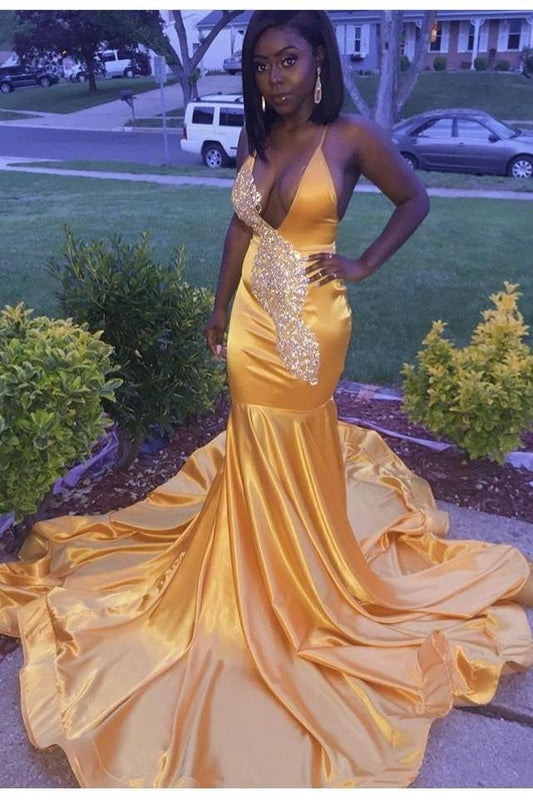 deep-v-neckline-yellow-prom-dresses-beads-bodice