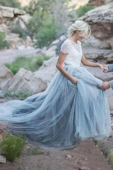 dusty-blue-tulle-wedding-dress-with-removable-lace-top-2