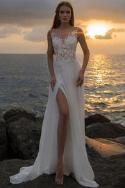 feminine-lace-boho-bridal-dresses-with-slit-side-1