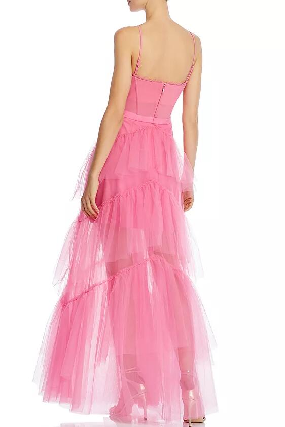 flamingo-pink-tulle-prom-gown-with-ruffle-trimmed-1