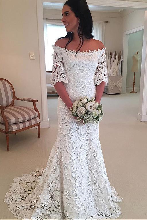 floral-lace-bridal-dresses-with-off-the-shoulder-sleeves