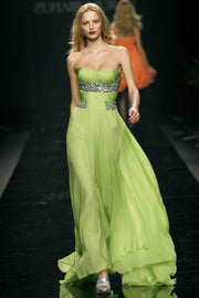 fresh-green-chiffon-prom-gown-rhinestones-strapless-runway-dresses