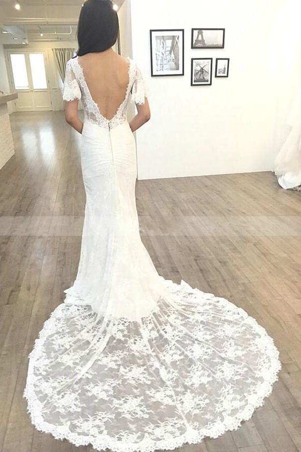full-lace-mermaid-bridal-dress-short-sleeves-1