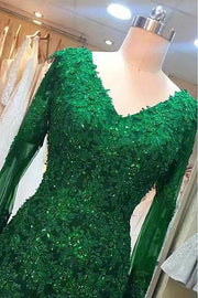 green-beaded-lace-bride-mothers-evening-gown-long-sleeve-2